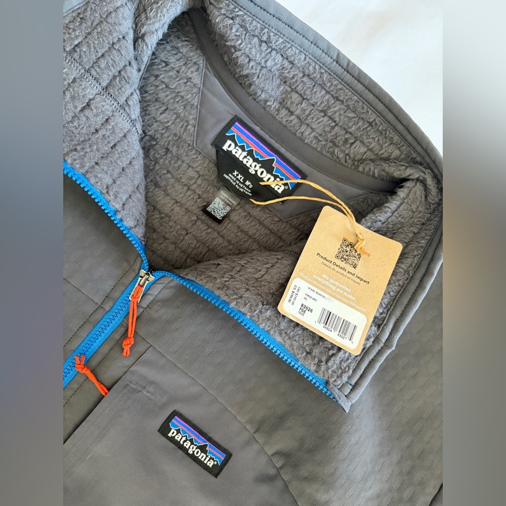 Patagonia R2 TechFace Jacket Men's Size XXL FORGE GREY FA25 - Picture 5 of 14